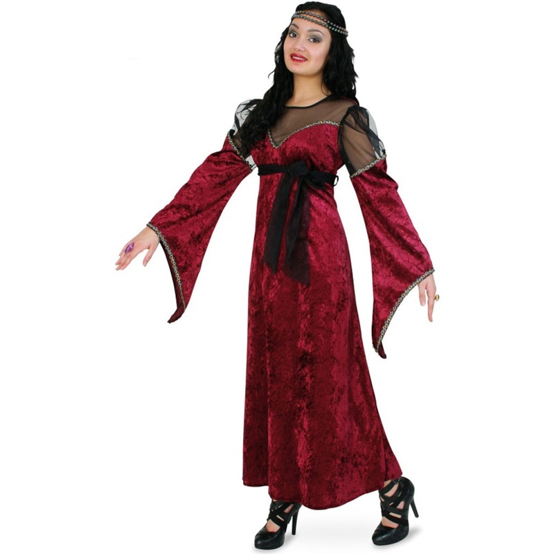 Romina dark red maiden dress for women 38
