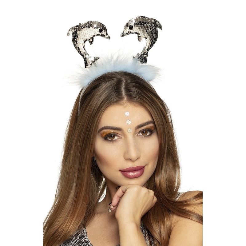 Dolphin Kiss sequin headband