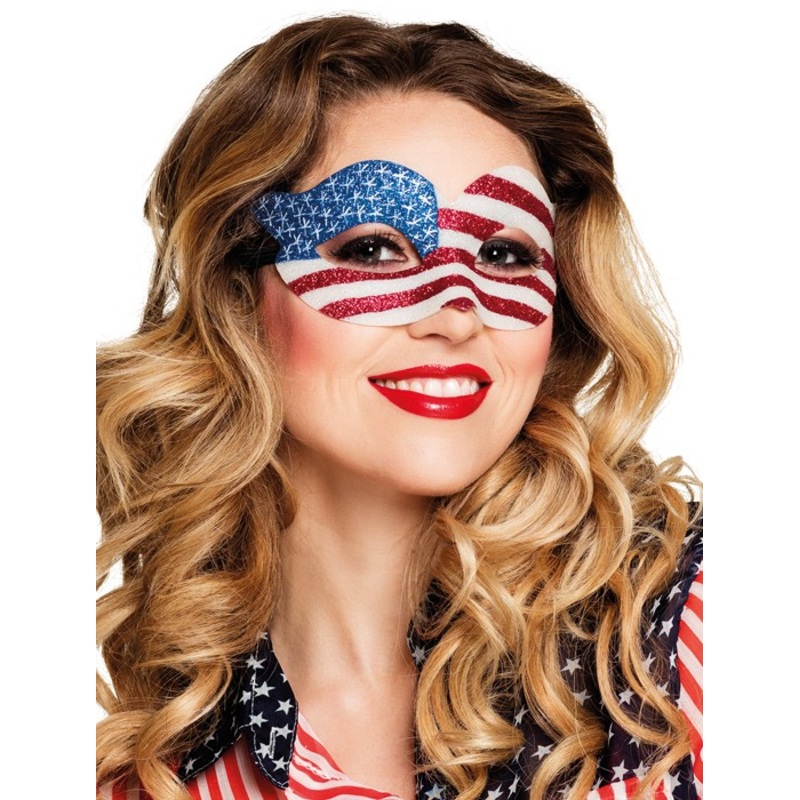 Glitter USA mask