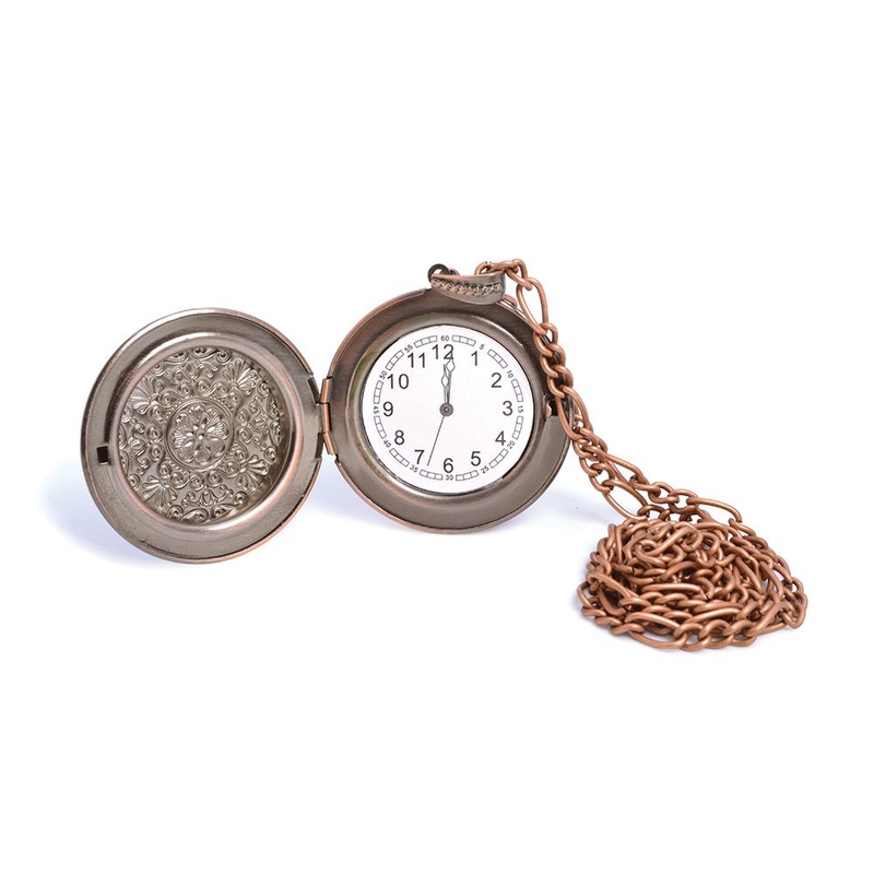 Golden steampunk pocket watch