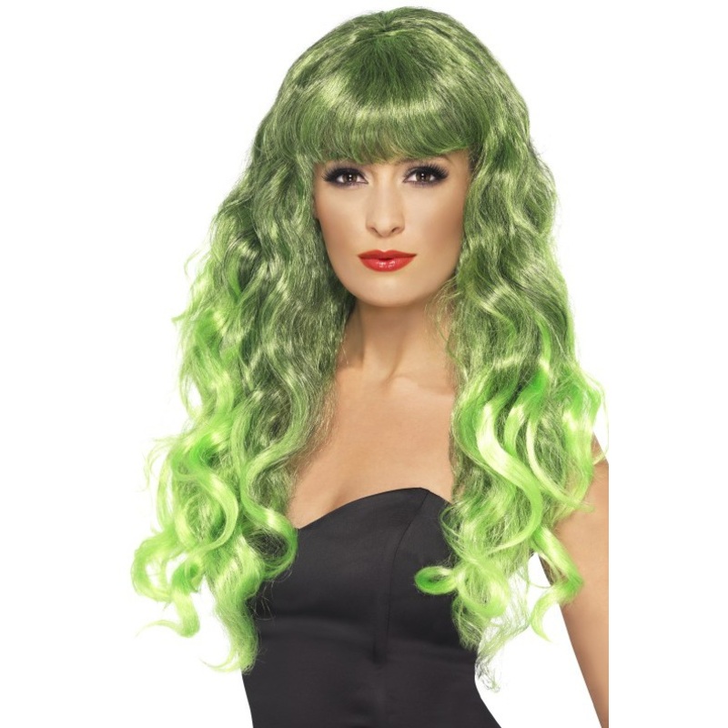 Green curly wig Liandra