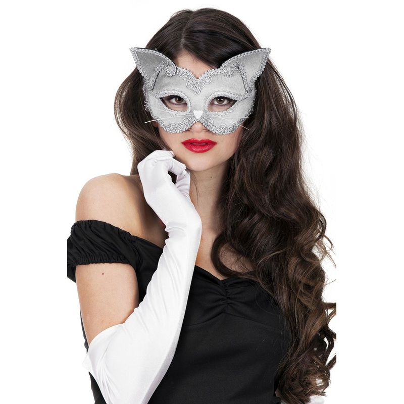 Kitty cats eye mask gray
