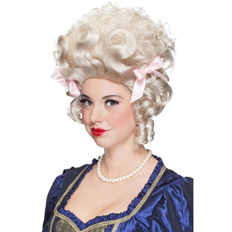 Magnificent women's renaissance wig white