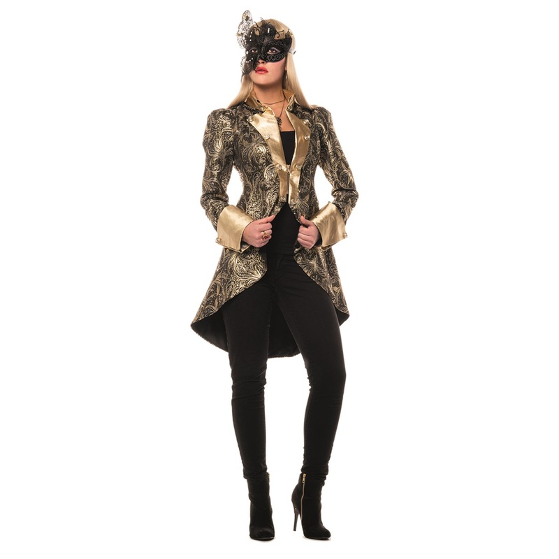 Masked ball coat brocade deluxe for women 34