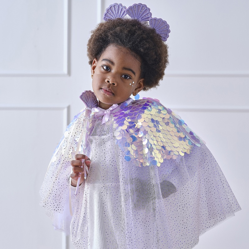 Mermaid cape for children deluxe