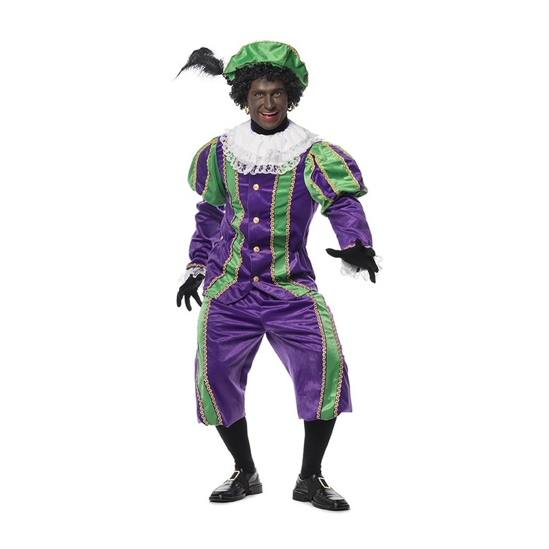Nikolaushelfer Piet men's costume green-purple 48-50