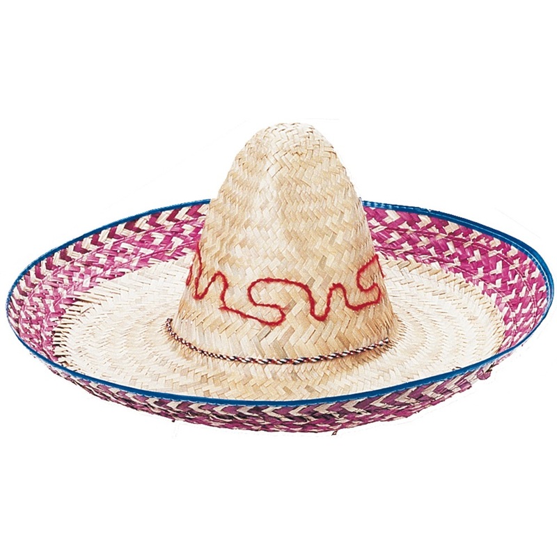 Sombrero with purple-blue details 45cm