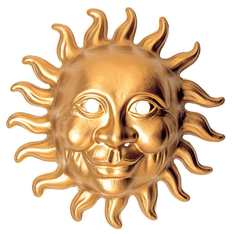 Sun gold mask