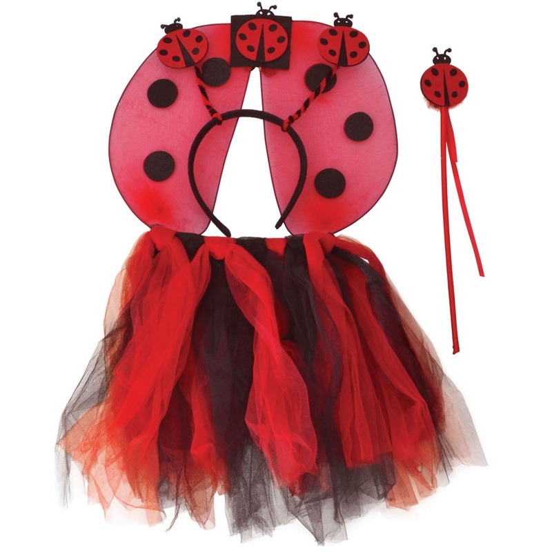 4-piece ladybug set for girls