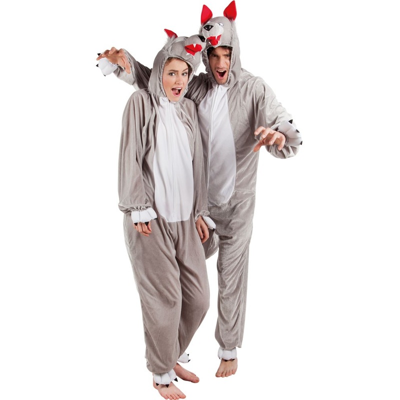 Big bad wolf plush costume