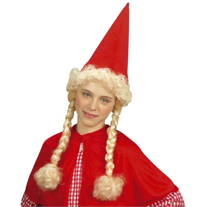 Blonde grandmother wig with cap