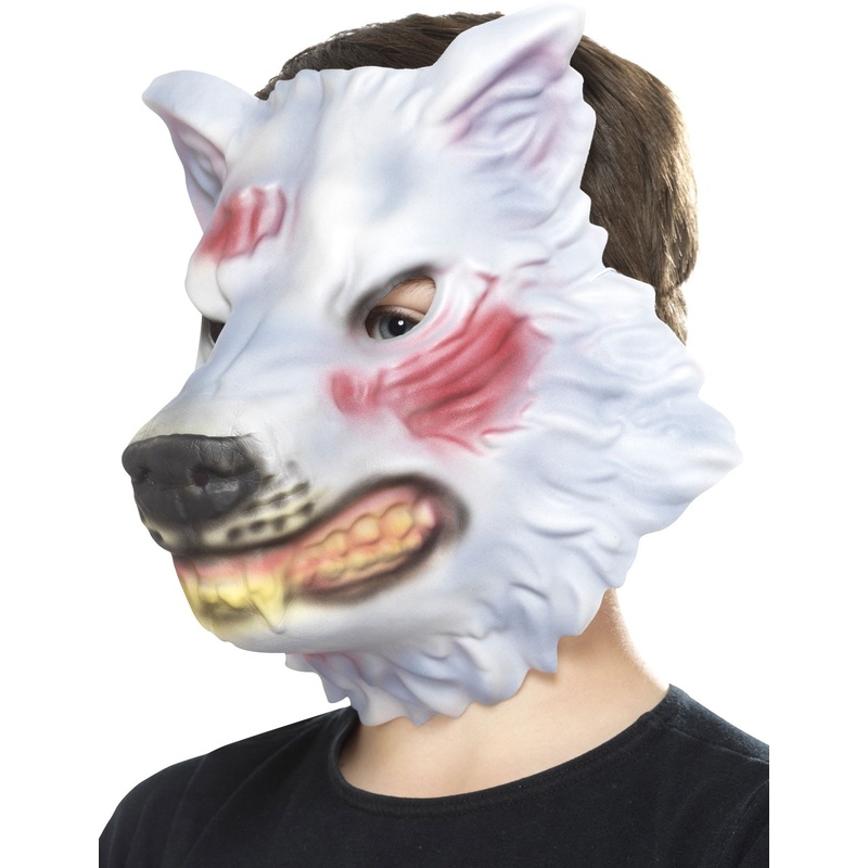 Creepy wolf child mask