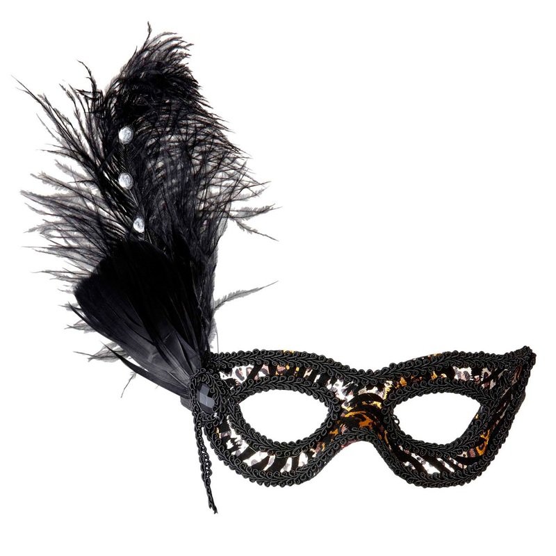 Giaguara eye mask with leopard pattern