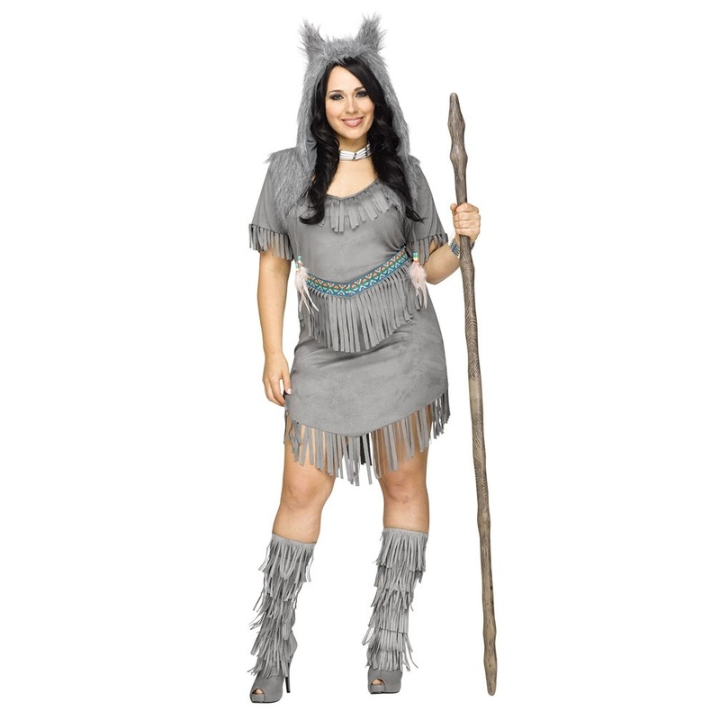 Indian wolf girl costume 46-48