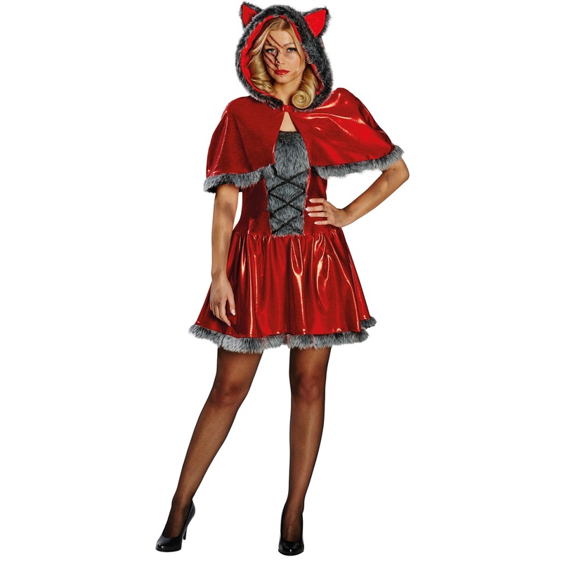 Red wolf robe for women 34