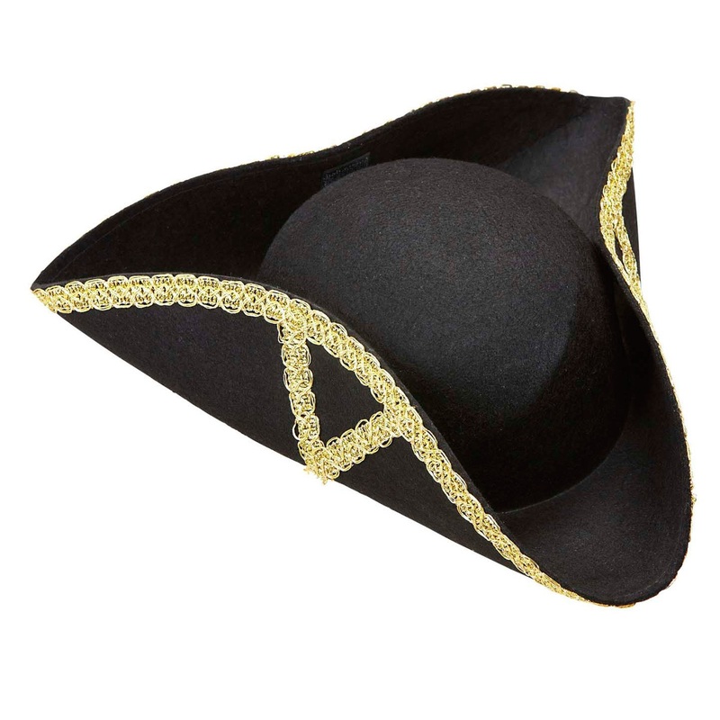 Stylish baroque tricorn hat