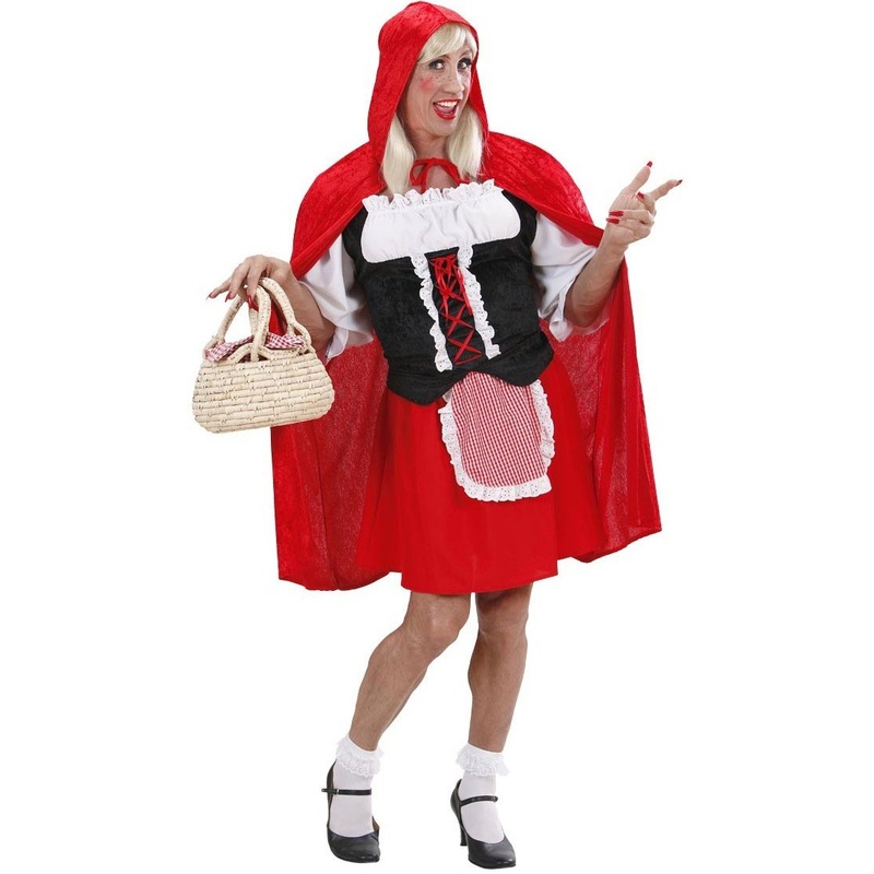 Travesty Little Red Riding Hood men's costume
