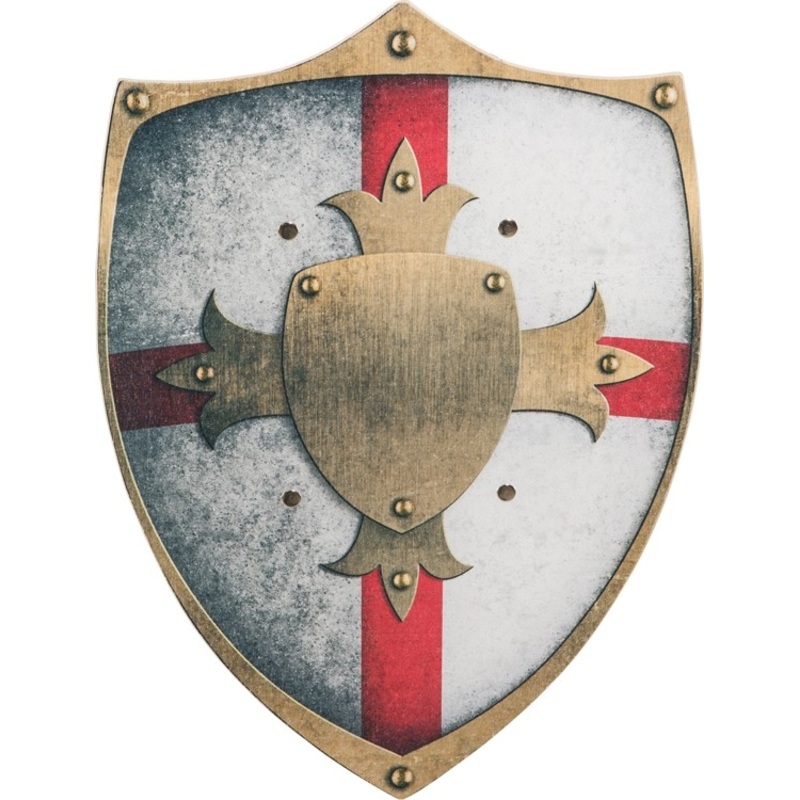Wooden sign crusader 48 x 33cm
