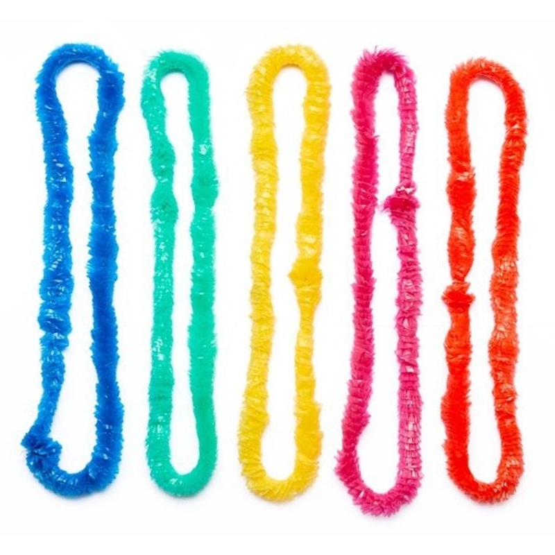144 colorful hula party hawaiian chains 91cm