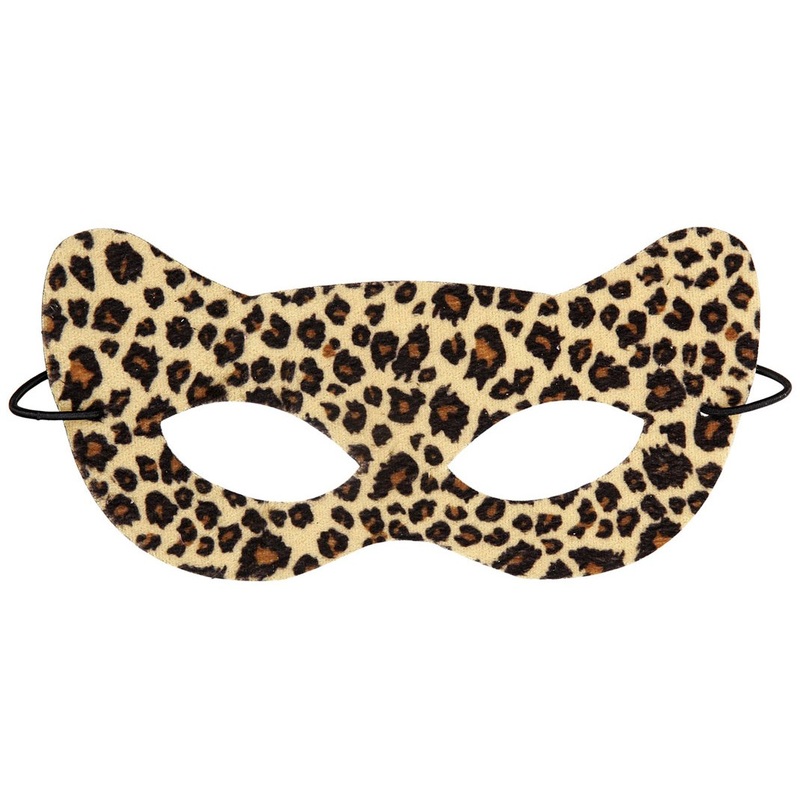 Brown leopard mask