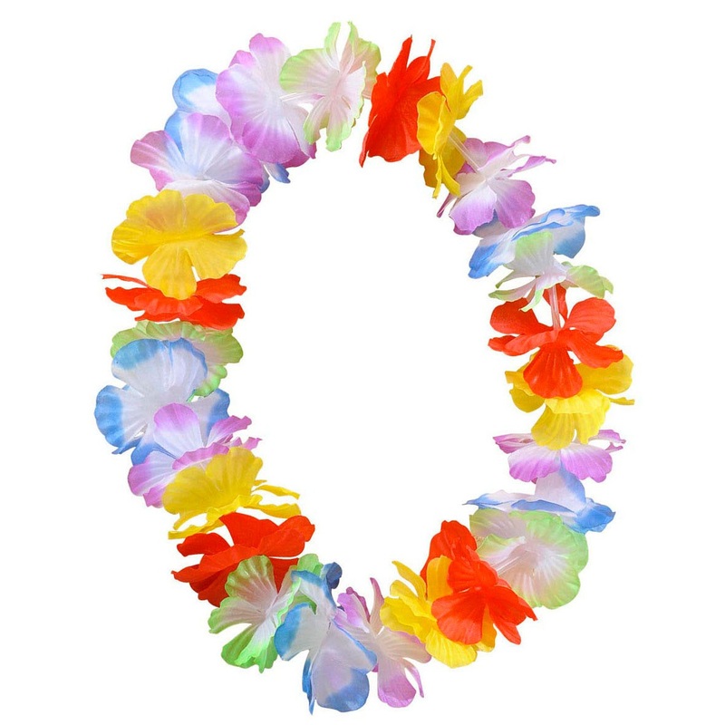Classic colorful Hawaiian necklace