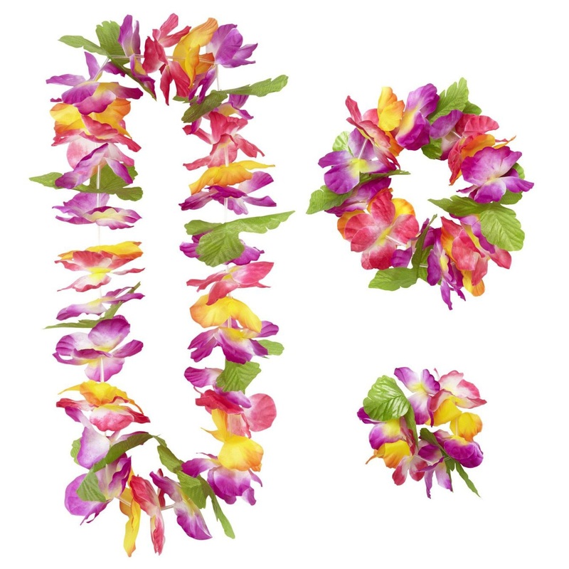 Colorful Hawaii jewelry set