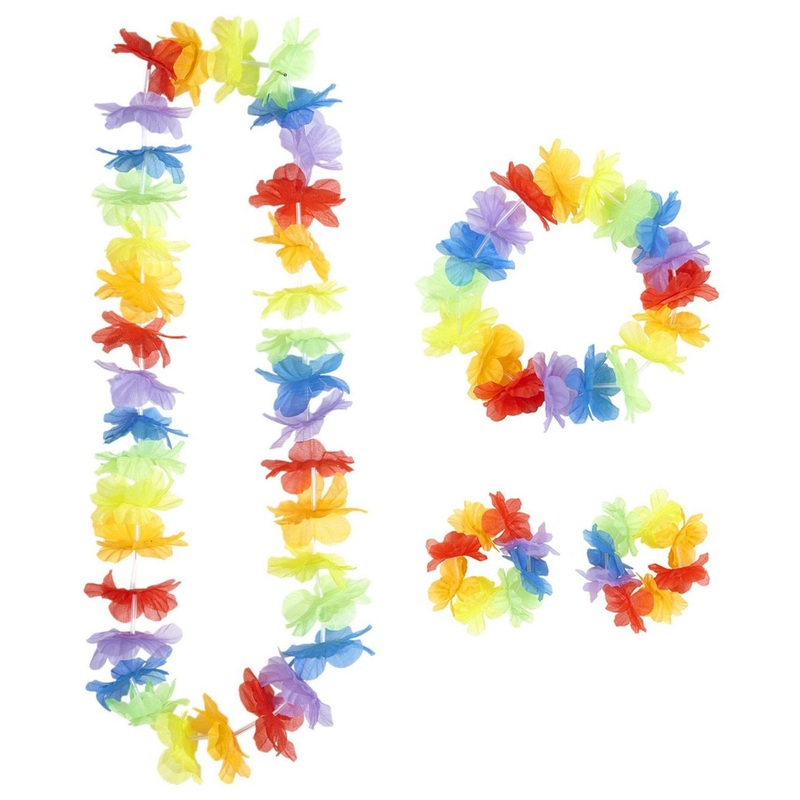 Colorful Luau party accessories