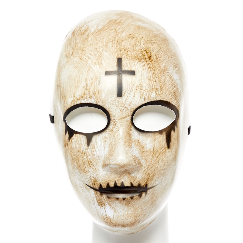 Crossed horror mask for adults