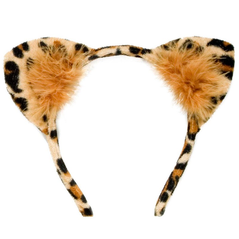 Fluffy leopard ears