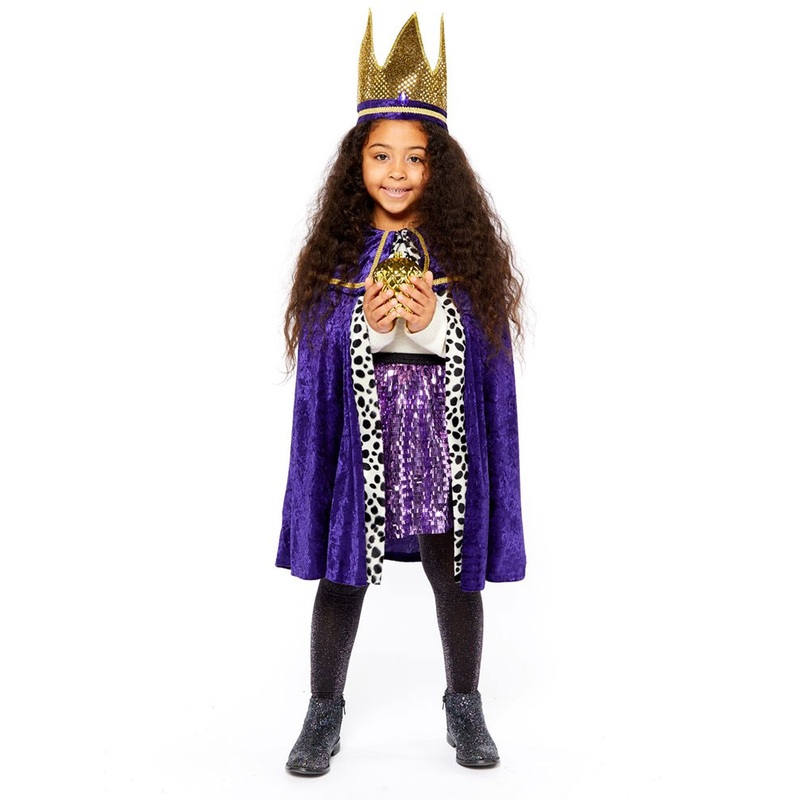 Holy king costume for children purple