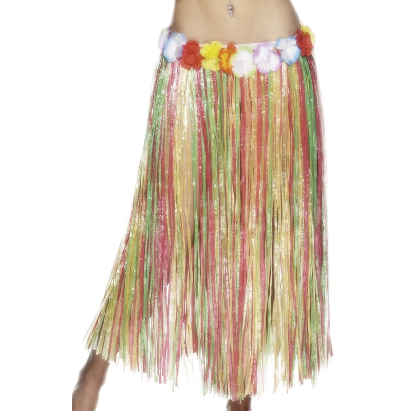 Hula paradise skirt with hawaiian flowers