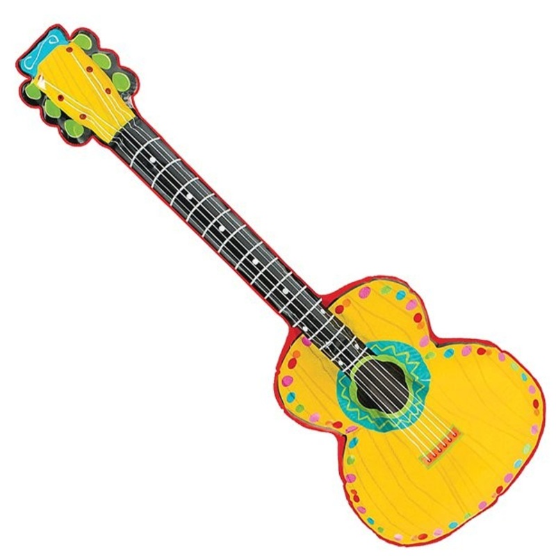 Inflatable mariachi guitar