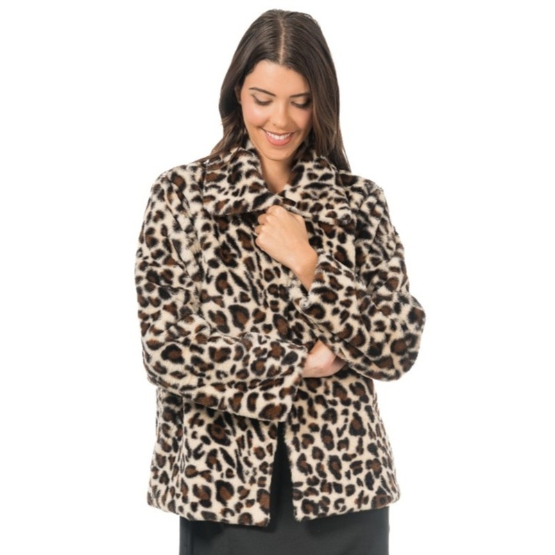 Leopard print jacket for women S