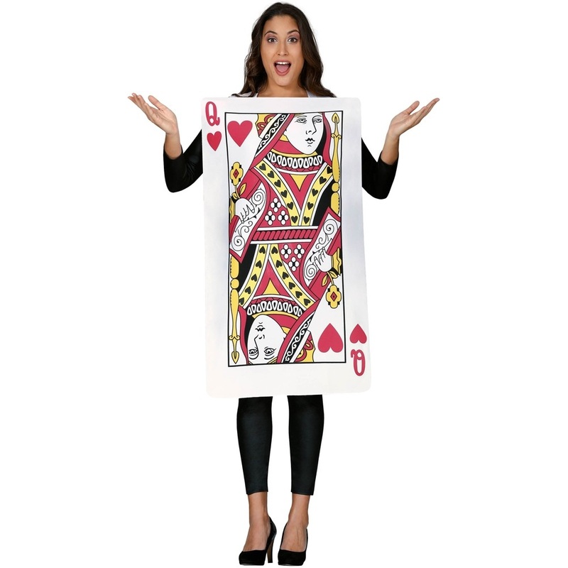 Queen of Hearts playing cards ladies costume