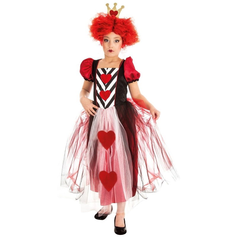Red heart queen costume for girls 116