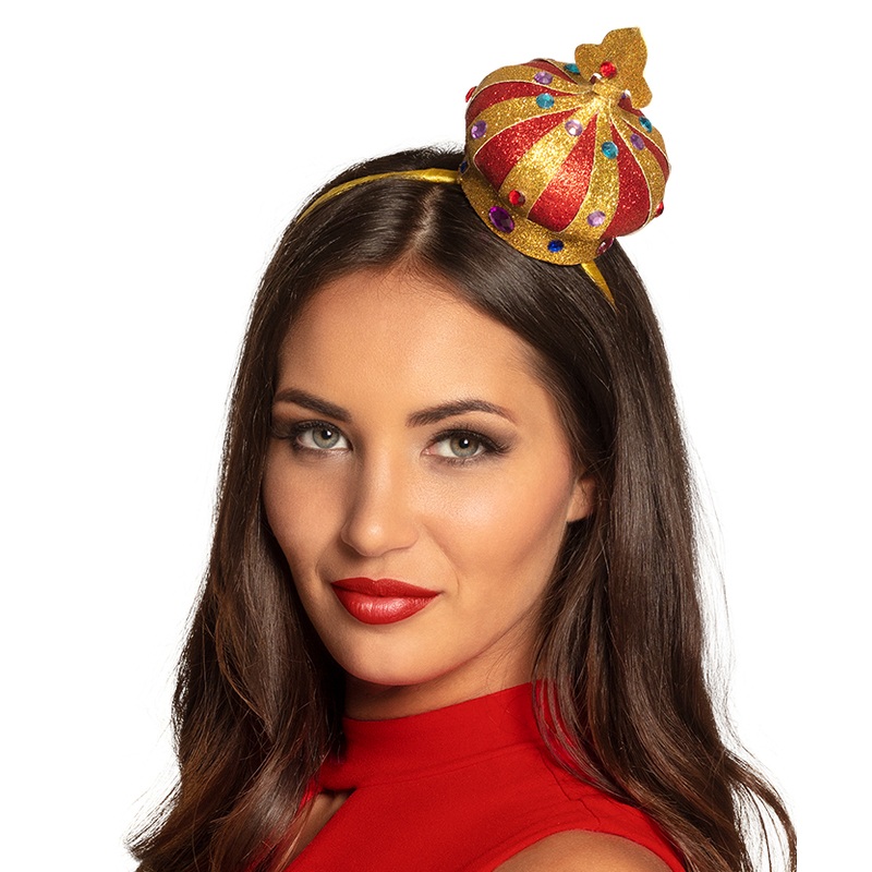 Regina headband with mini glitter crown