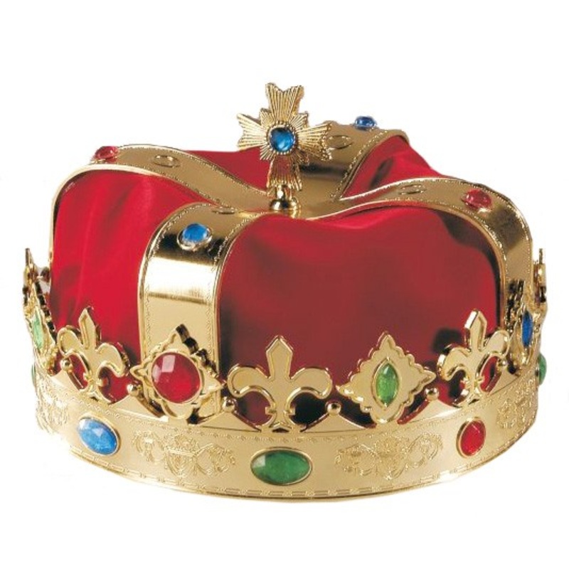 Royal crown gold with precious stones