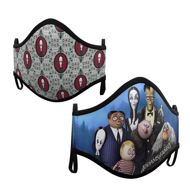 2 mouth nose masks Addams Family for adults