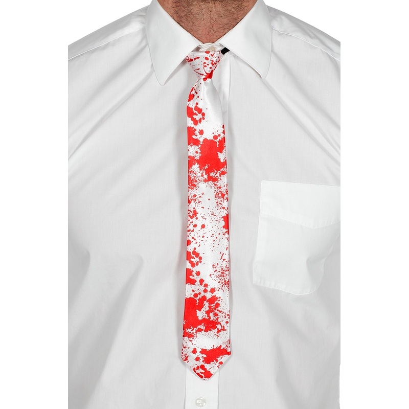 Bloody Halloween horror tie