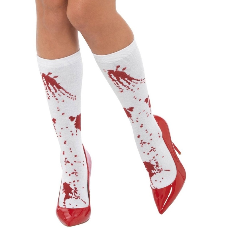 Bloody knee socks for women