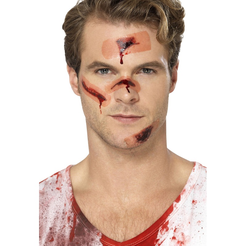 Bloody plaster wounds tattoos