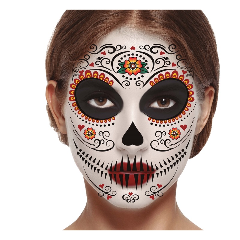 Day of the Dead Face Tattoos