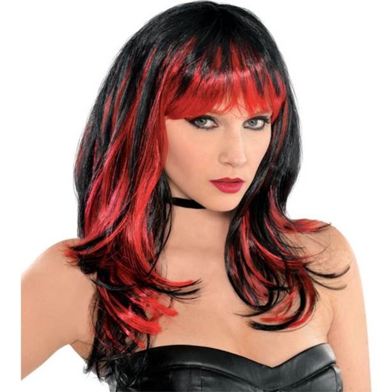 Fiery Amber Halloween wig