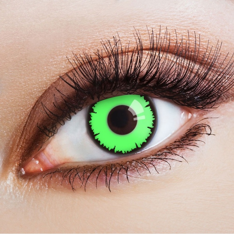 Green Psycho annual contact lens