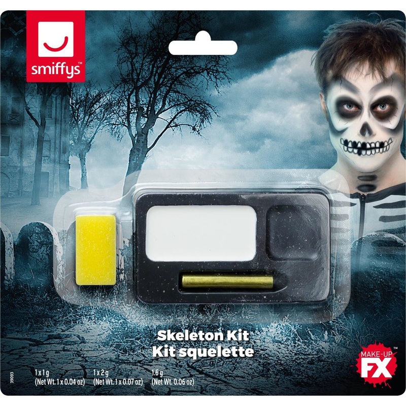 Halloween makeup set skeleton horror horror