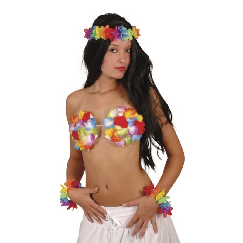 Hawaii flower shell bra