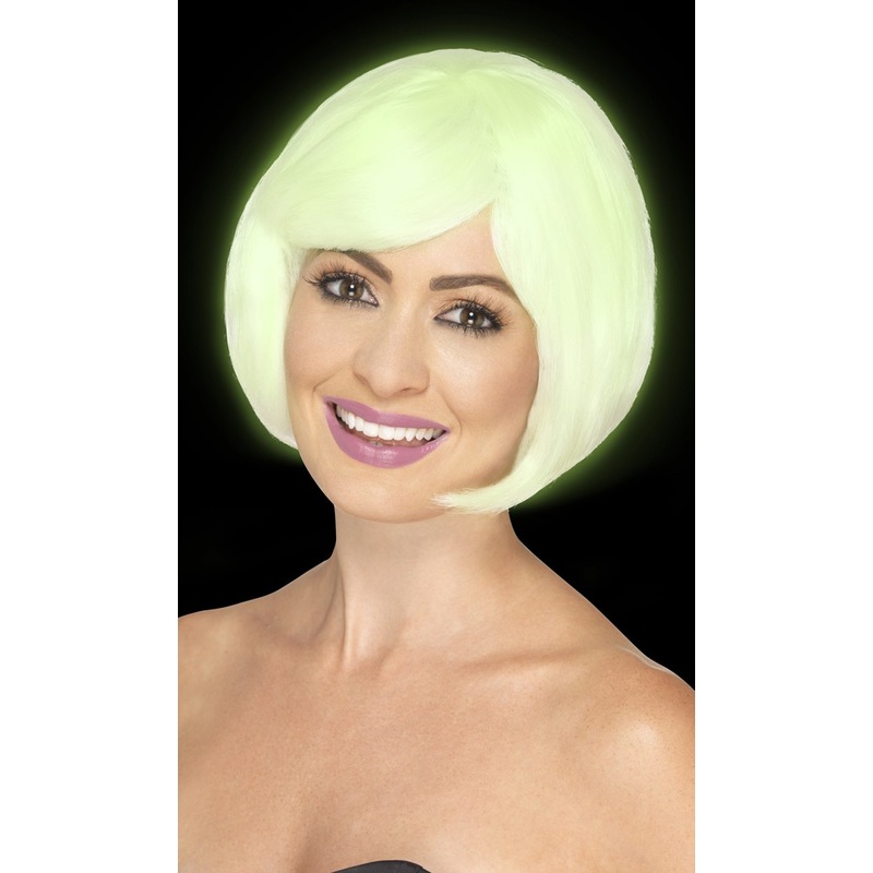 Neon ladies bob wig