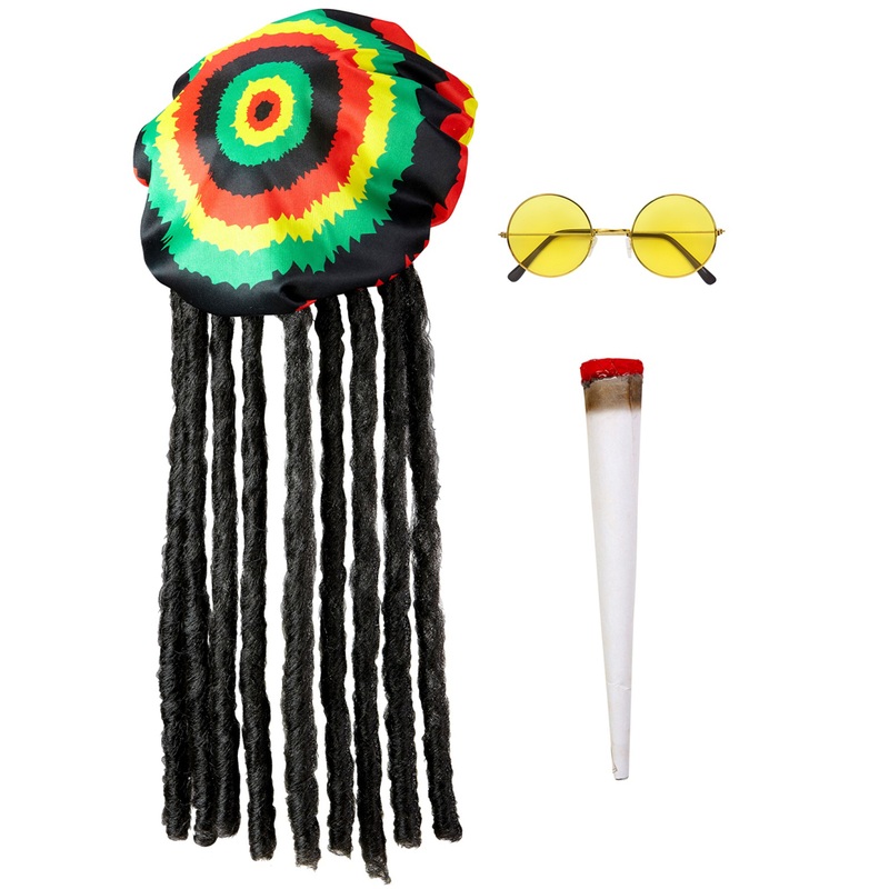 Rastaman disguise set 3 pieces