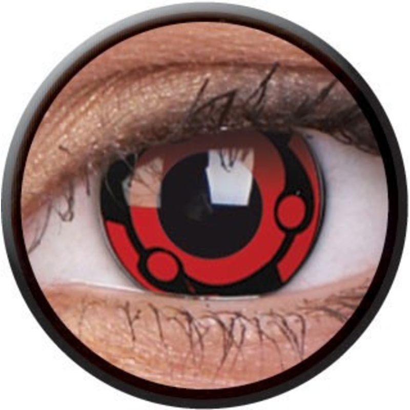 Red ninja contact lenses