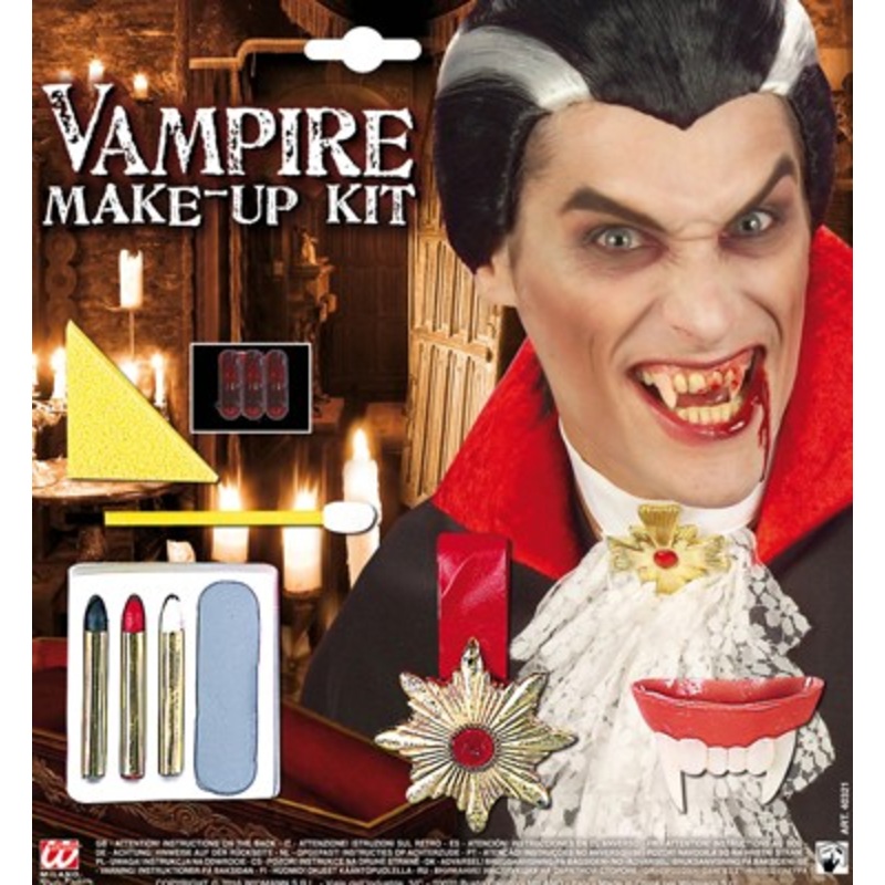 Scary vampire make-up